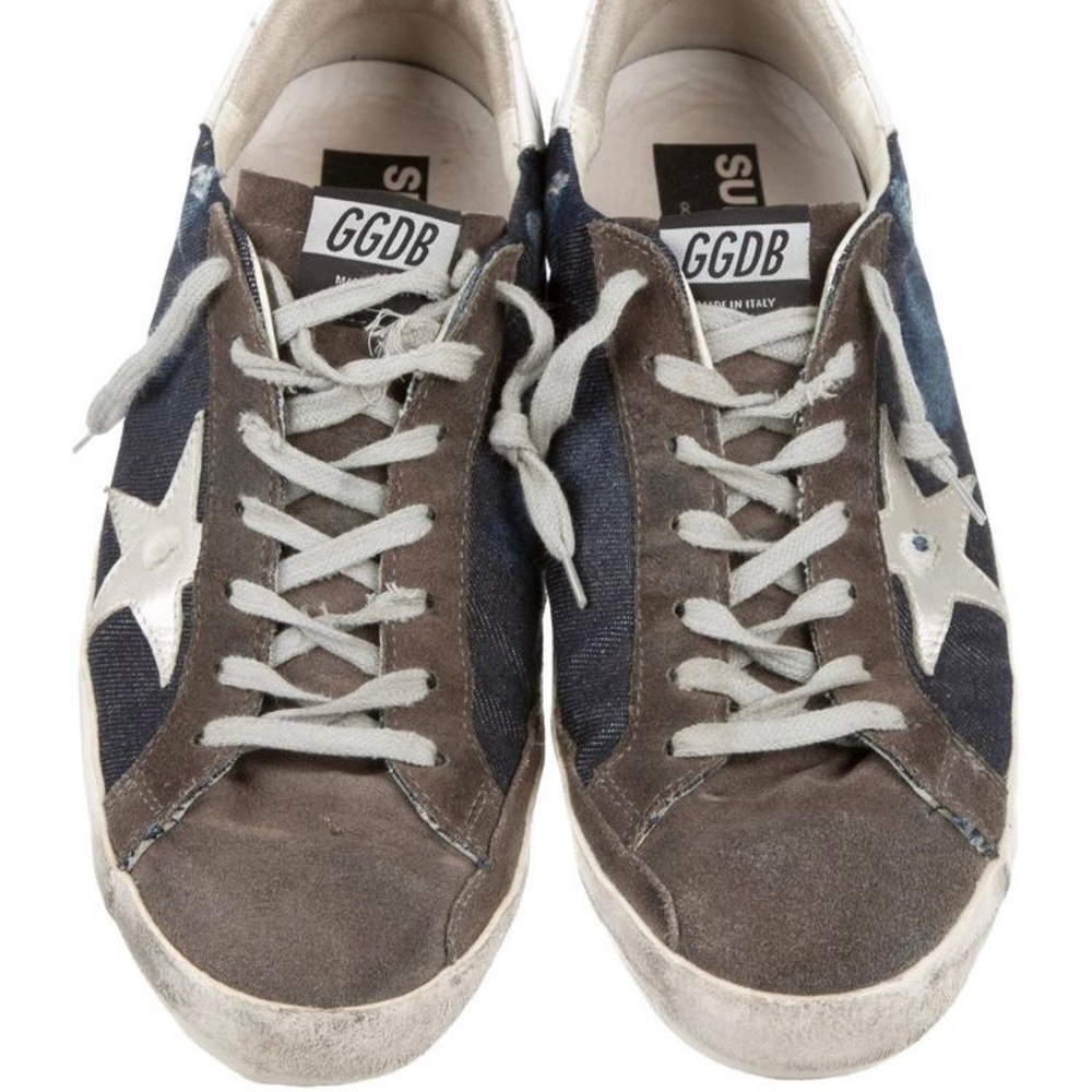 Golden Goose superstar canvas low top sneakers size 37